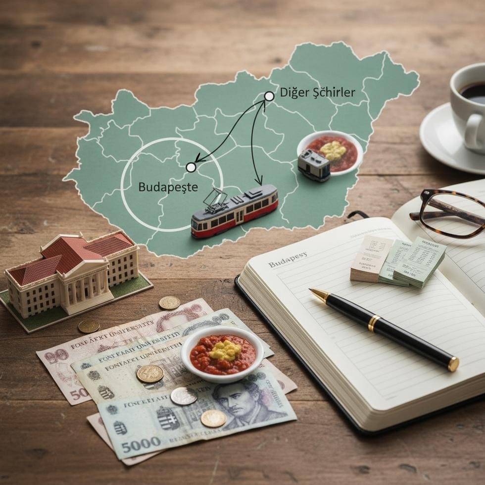 Macaristan'da öğrenci yaşam giderlerini gösteren harcama tablosu