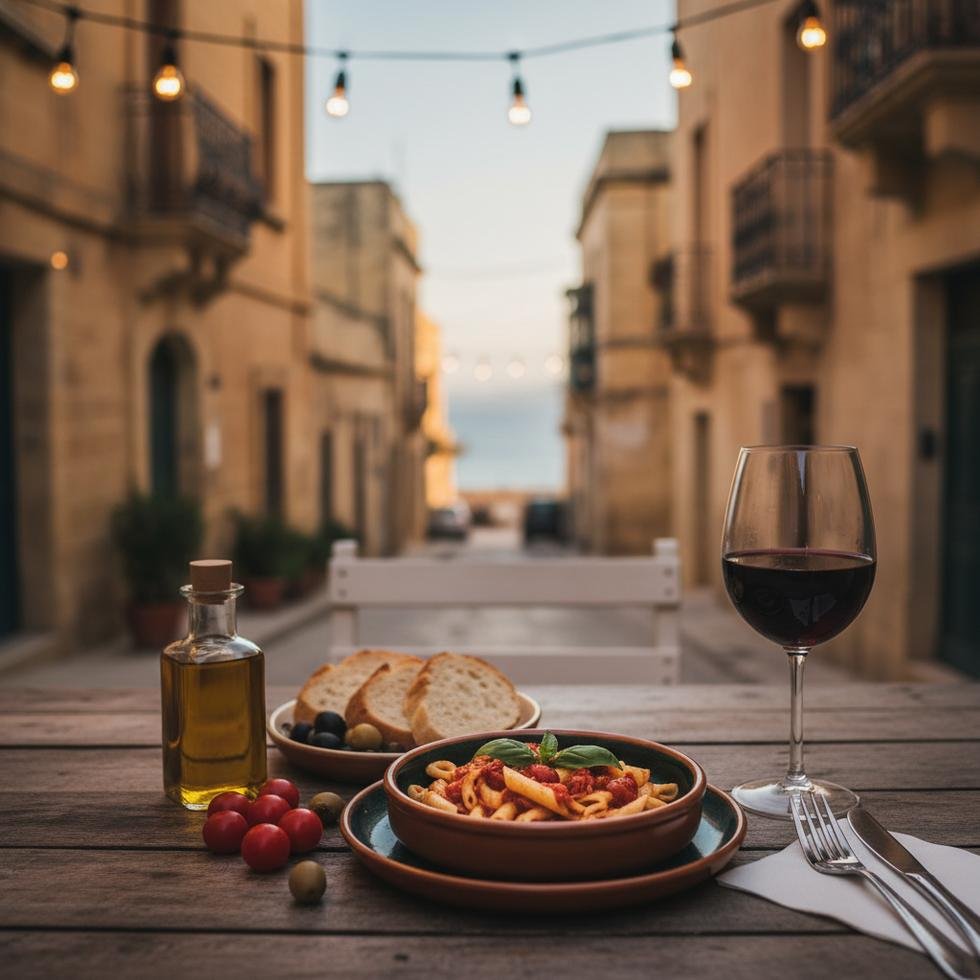 Malta’da yerel bir pastizzeria’dan alınan uygun fiyatlı akşam yemeği