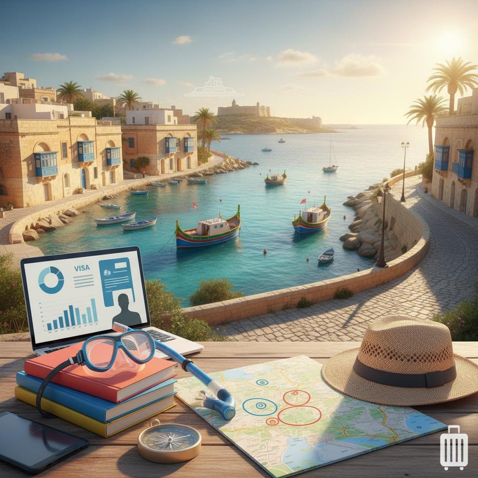 Malta'da ailece yaz okuluna katılan çocuk ve ebeveynler