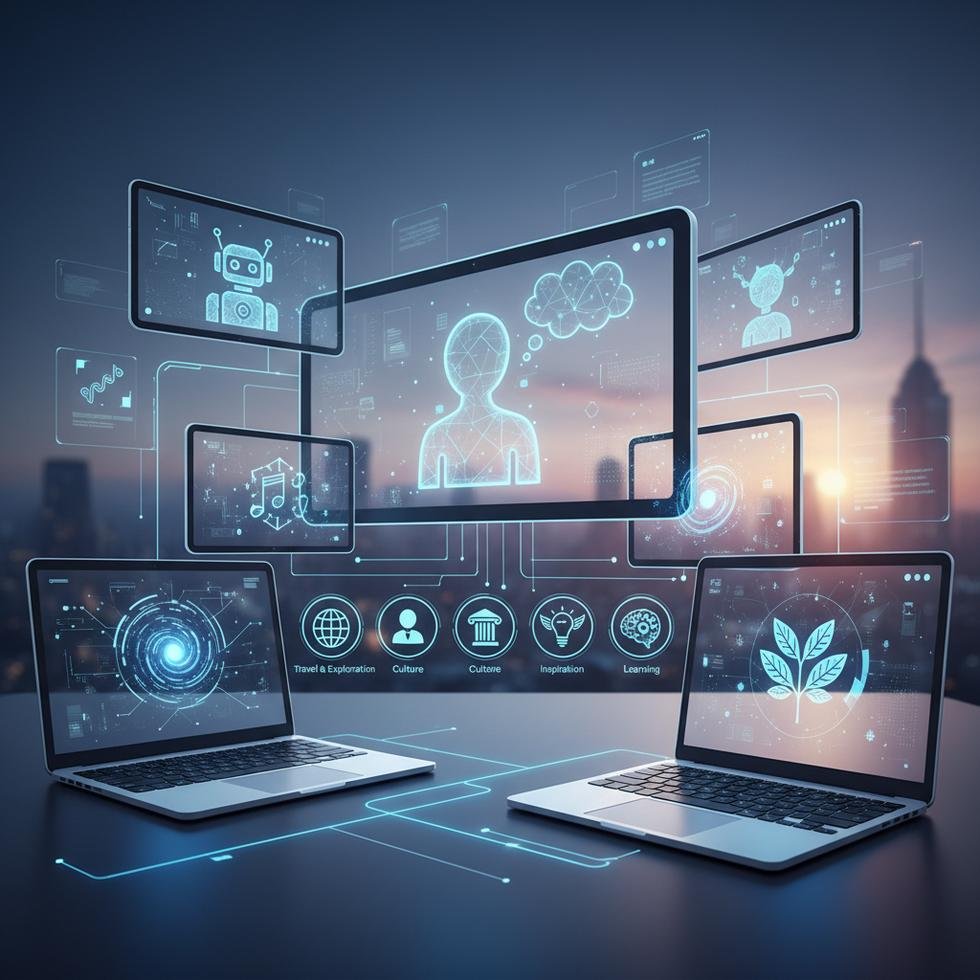 Dijital eğitim platformunda derslere erişen öğrenciler ve öğretmen