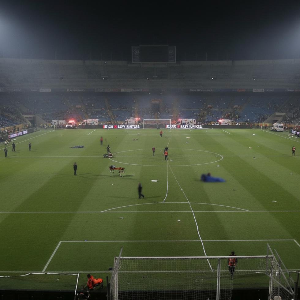 Meksika stadyumunda silahlı saldırı sonrası acil müdahale ekipleri