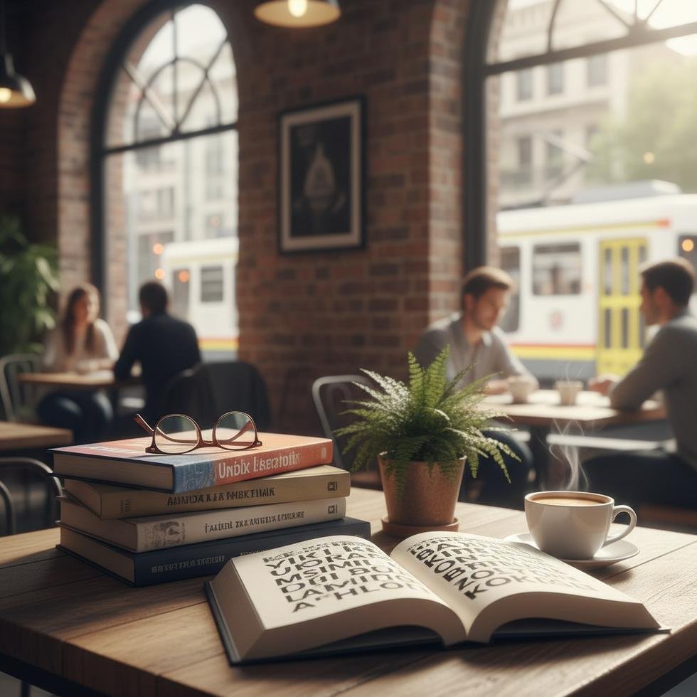 Melbourne'de kitap okuma etkinliğine katılan insanlar