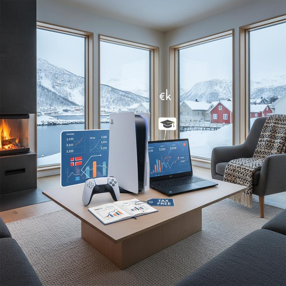 Norveç'te PS5 ve oyuncu laptoplarına ait etiketli ürünler