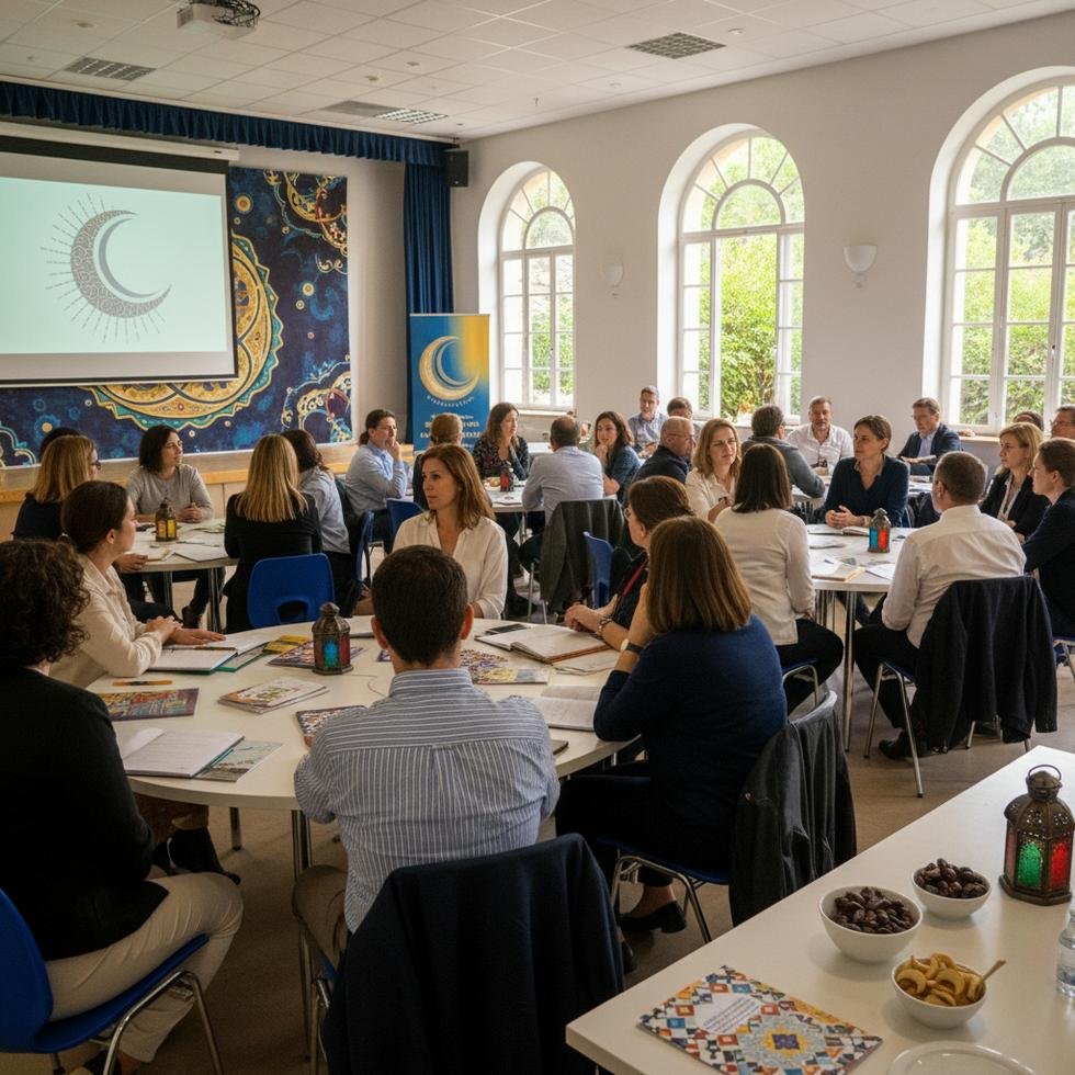 Teachers participating in a Ramadan cultural awareness training session