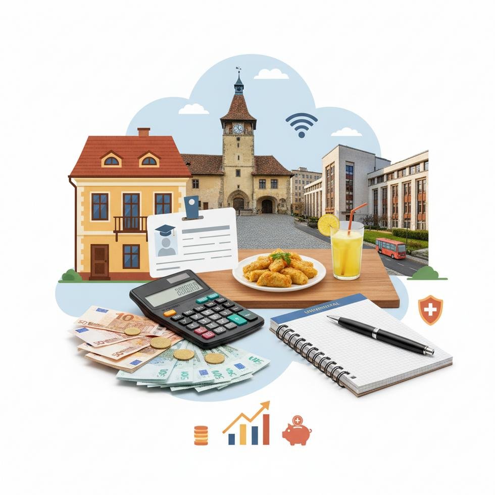 Romanya’da öğrenci konaklama ve yaşam maliyetlerini gösteren tablo