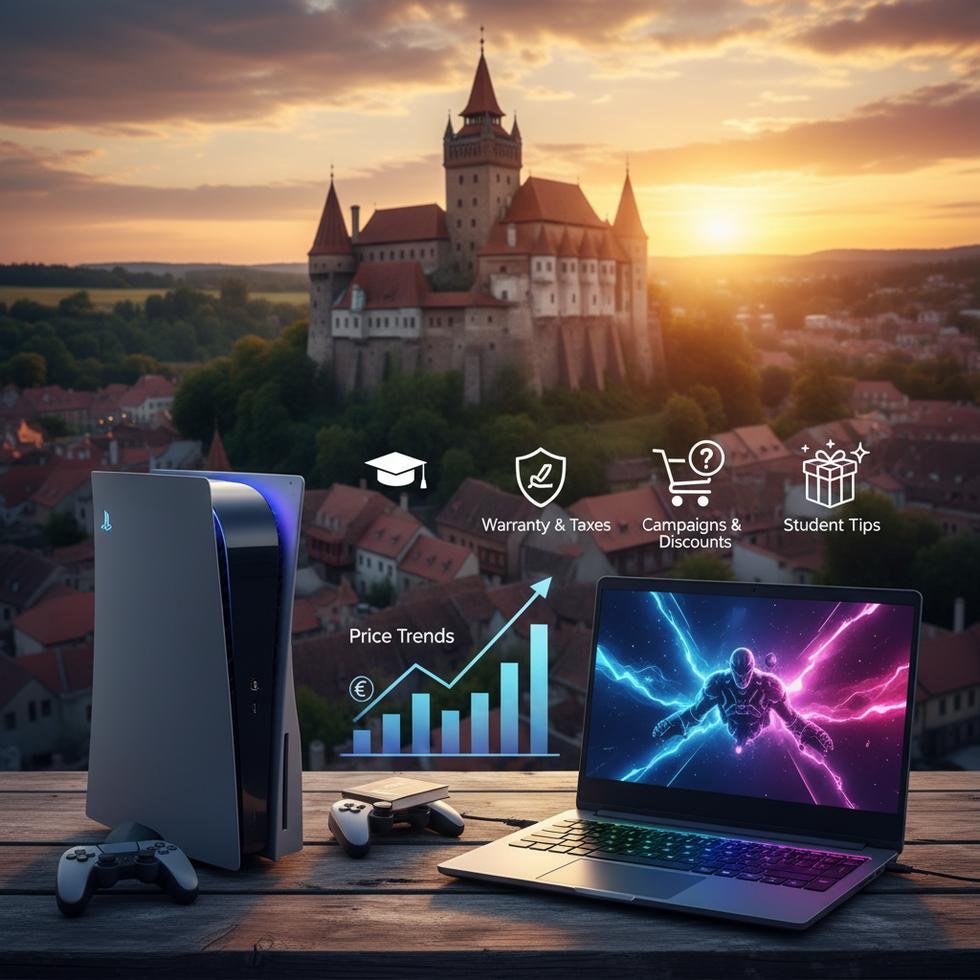 Romanya'da PS5 ve oyuncu laptopu fiyatları karşılaştırması