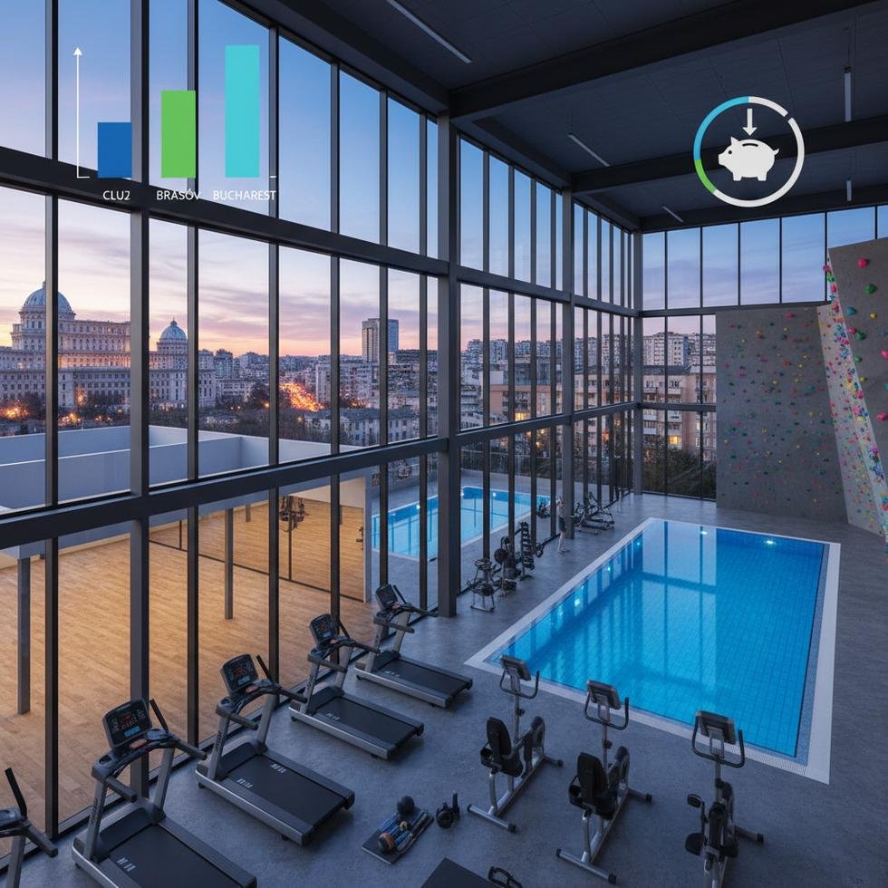 Romanya’daki spor salonu ve sosyal aktivite fiyatları hakkında bilgi grafiği