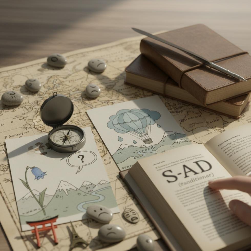 Sad kelimesi İngilizce kullanım ve kalıplar örnekli anlatım