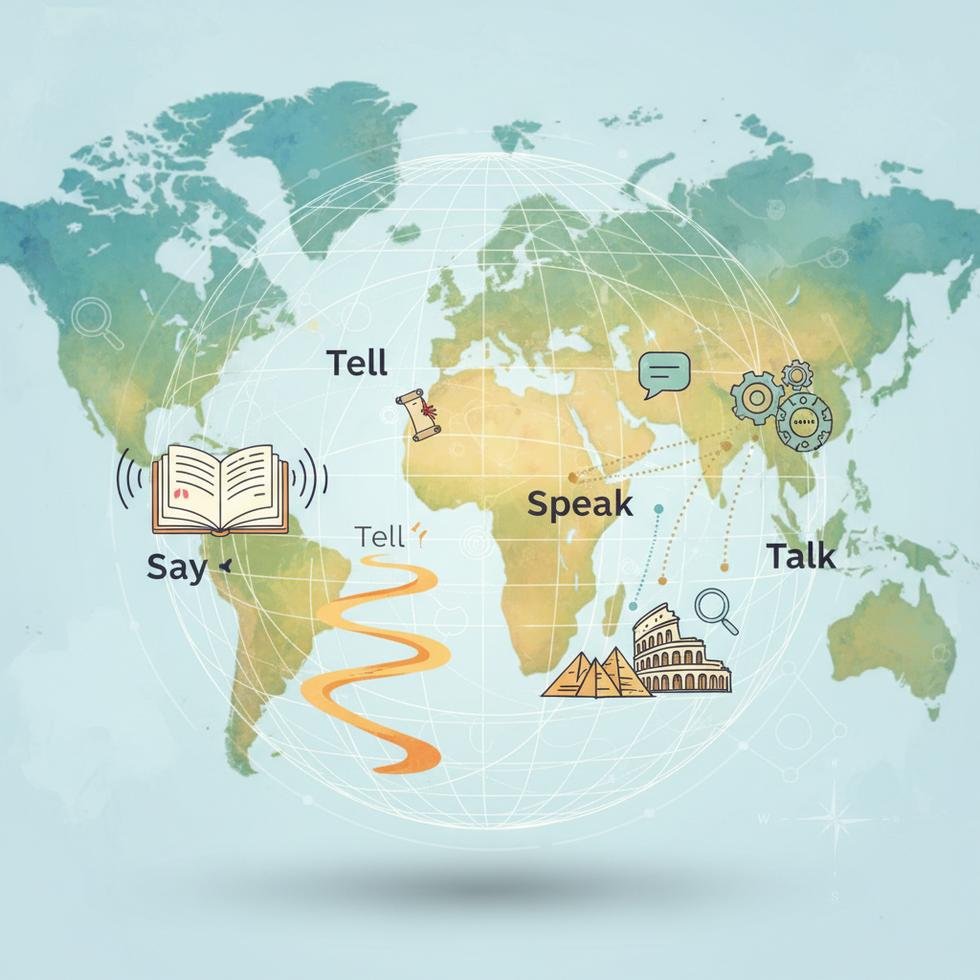 Say, tell, speak ve talk fiillerinin doğru kullanımı