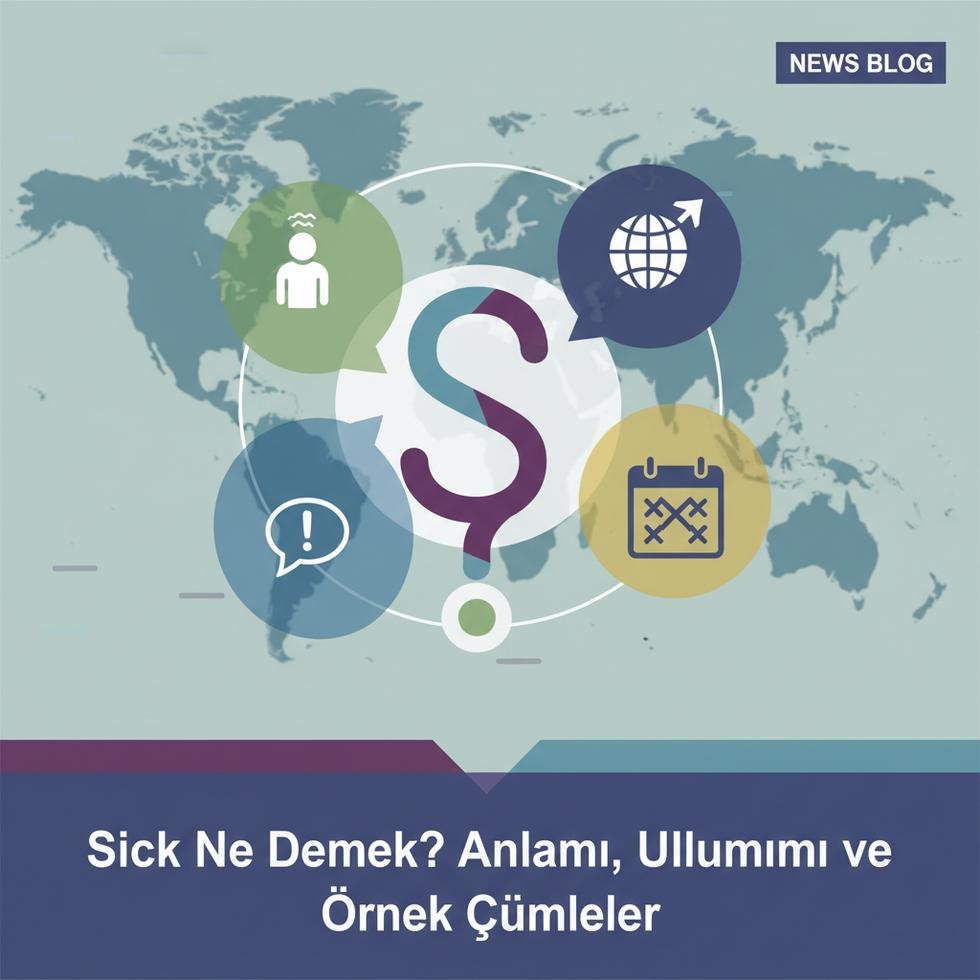 sick kelimesinin farklı kullanımlarını gösteren İngilizce örnekler