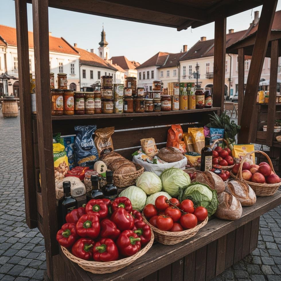 Sırbistan’da markette gıda ürünlerine ait fiyat etiketleri