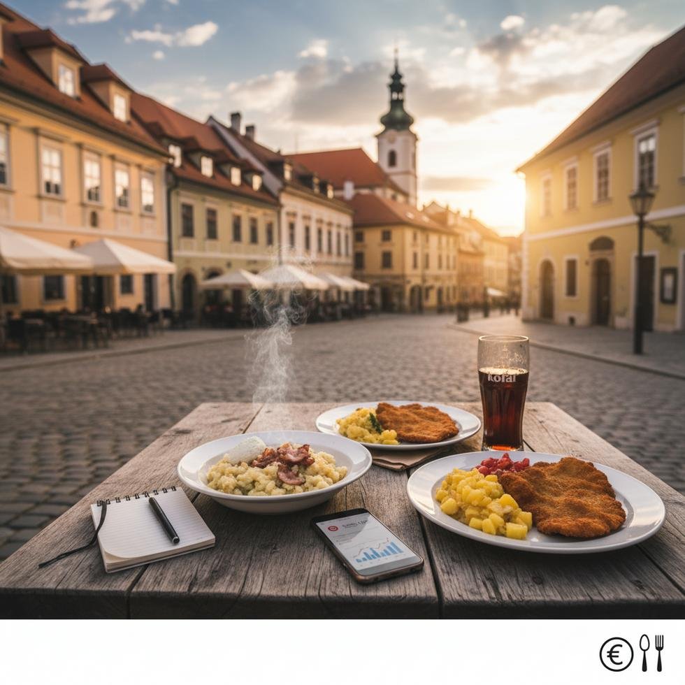 Slovakya’da restoranda yemek yiyen öğrenciler