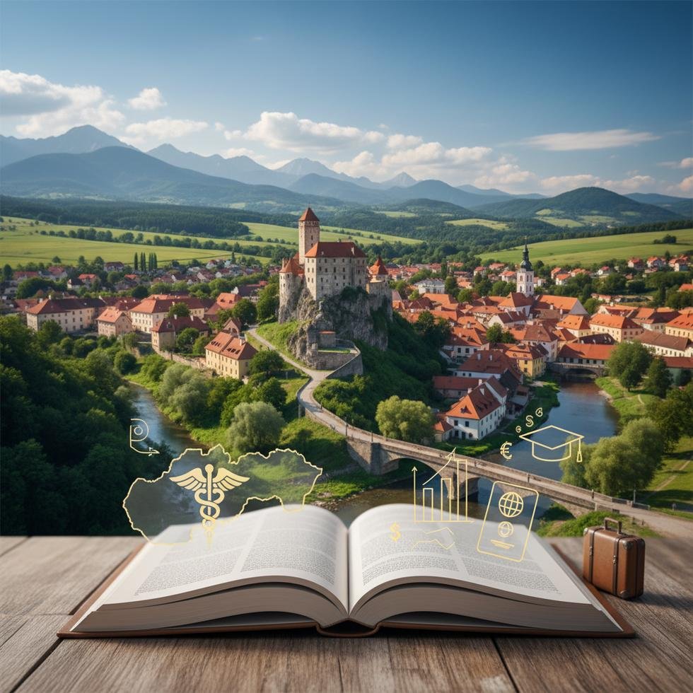 Slovakya’da sağlık üniforması giyen kadın hemşire