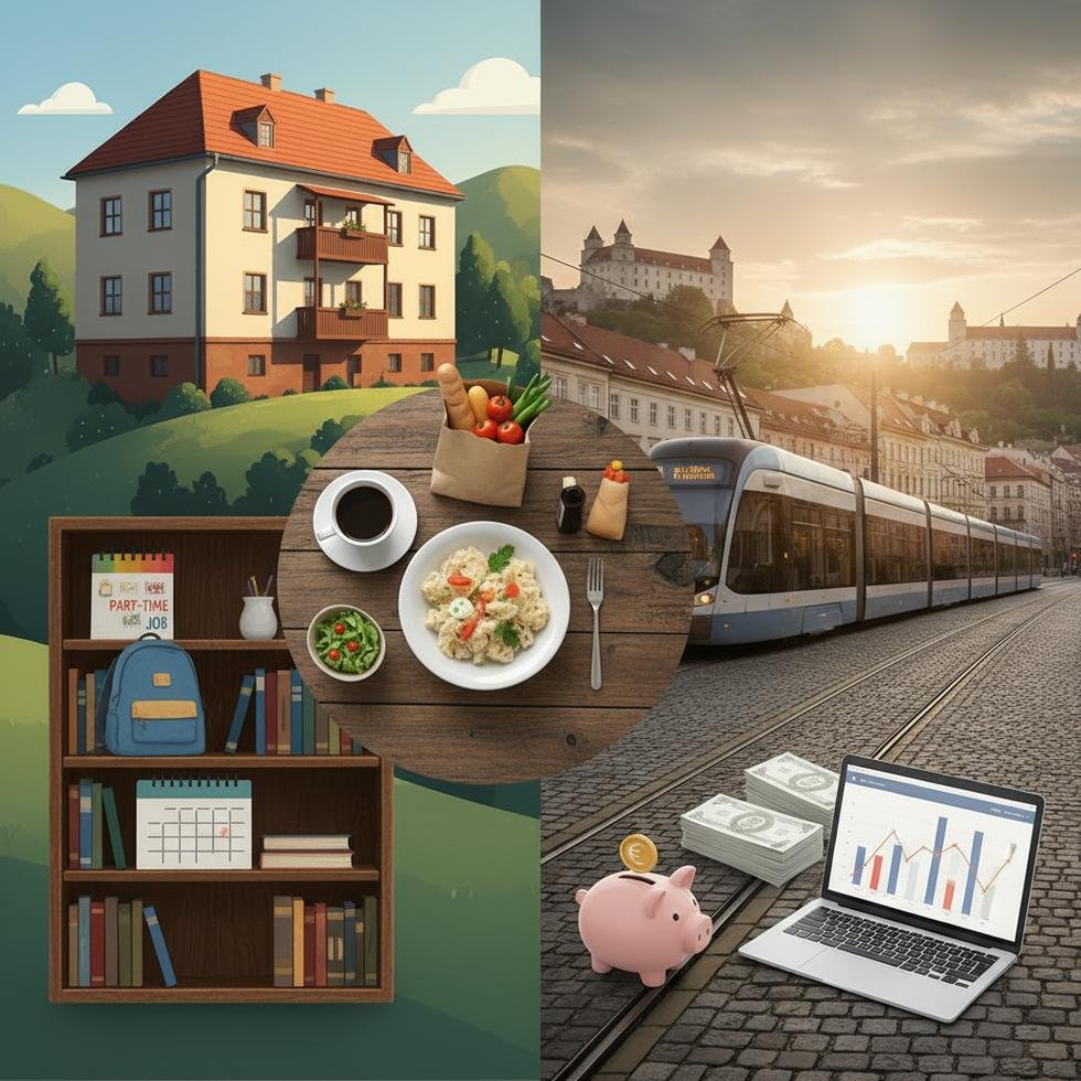 Slovakya’da öğrenci olarak yaşam giderlerini hesaplama tablosu