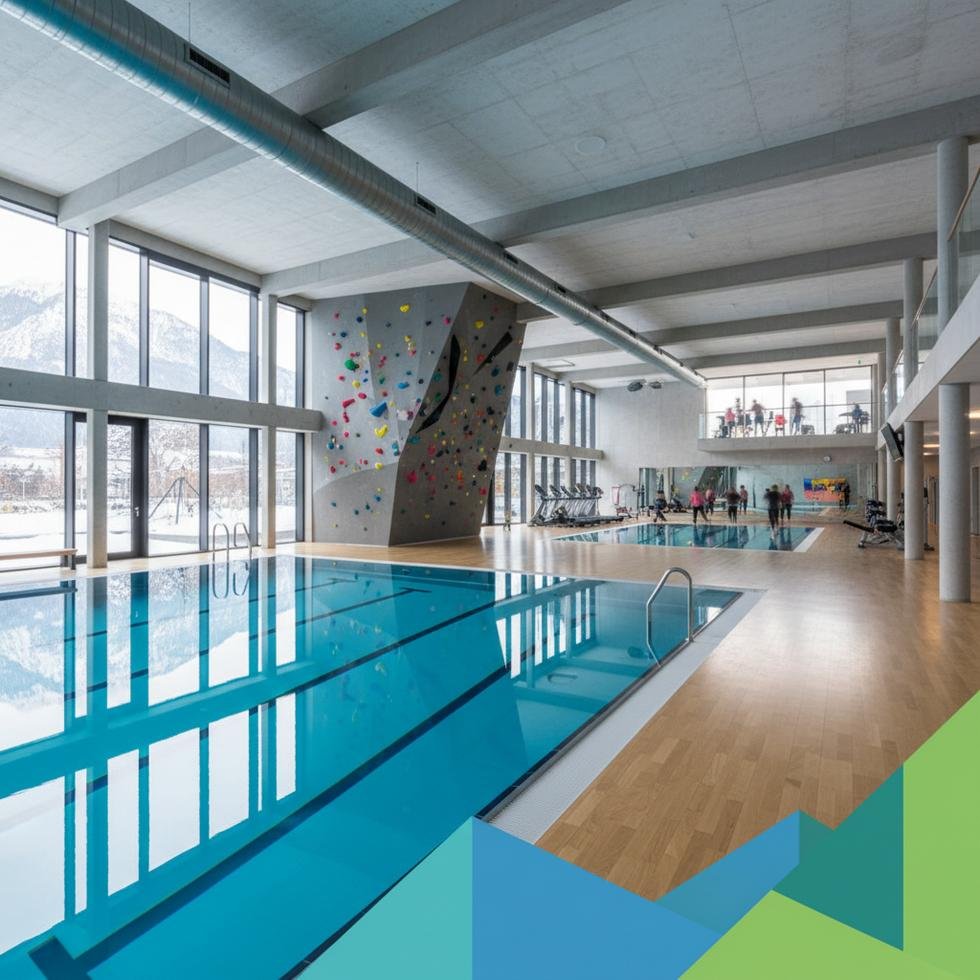 Slovenya’da spor salonu üyelik tablosuna bakan öğrenci