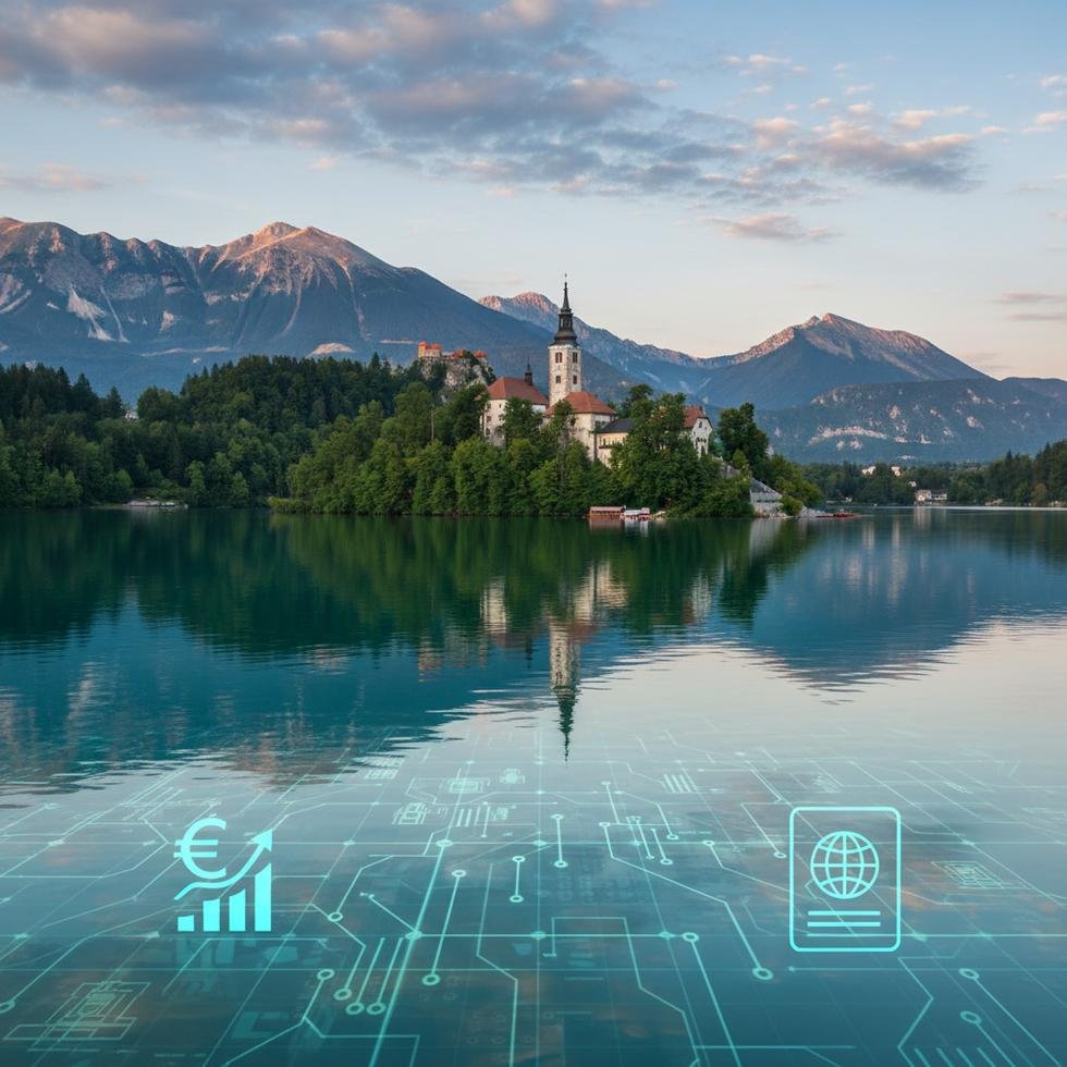 Slovenya'da çalışan bir yazılımcı ofis ortamında bilgisayar başında