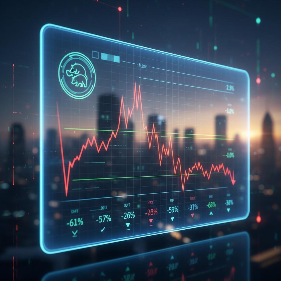Borsa İstanbul finans verileri ve düşüş grafiği