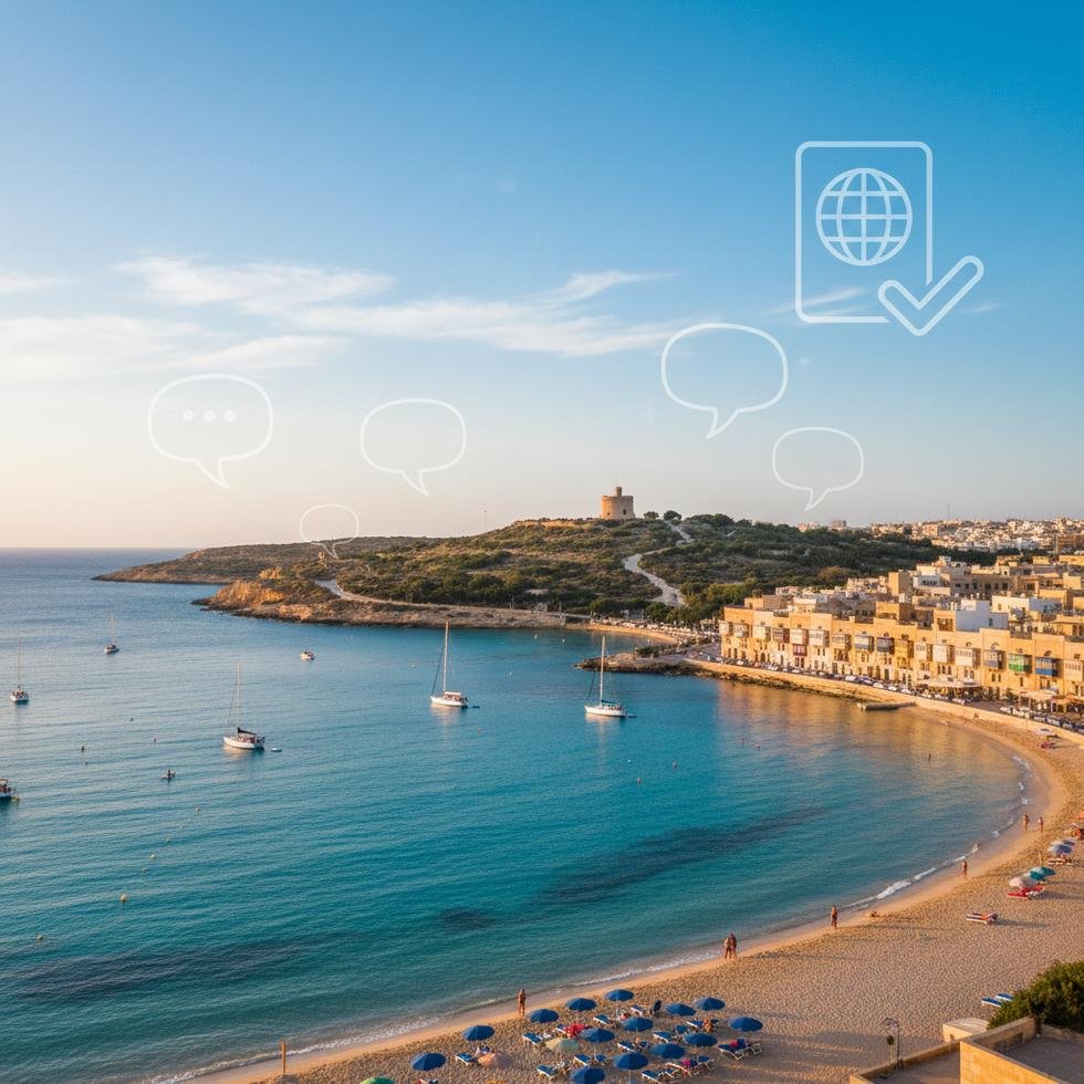 St. Paul’s Bay'de genç öğrenciler için yaz okulu sahnesi