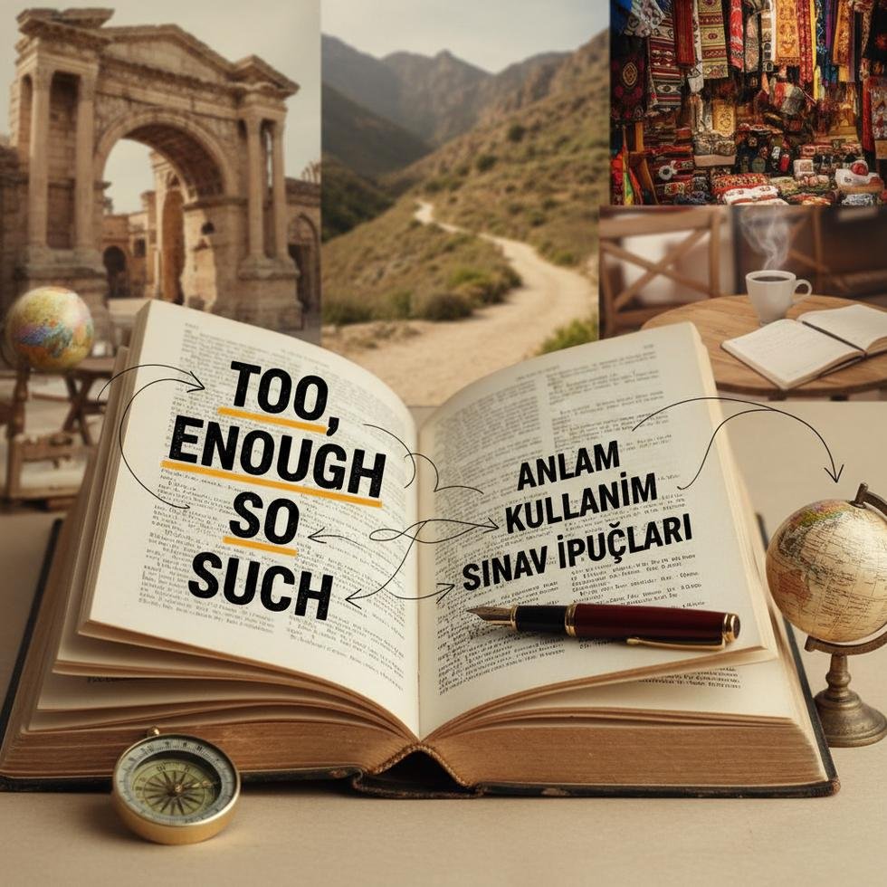 İngilizce'de too, enough, so, such yapılarının kullanımı