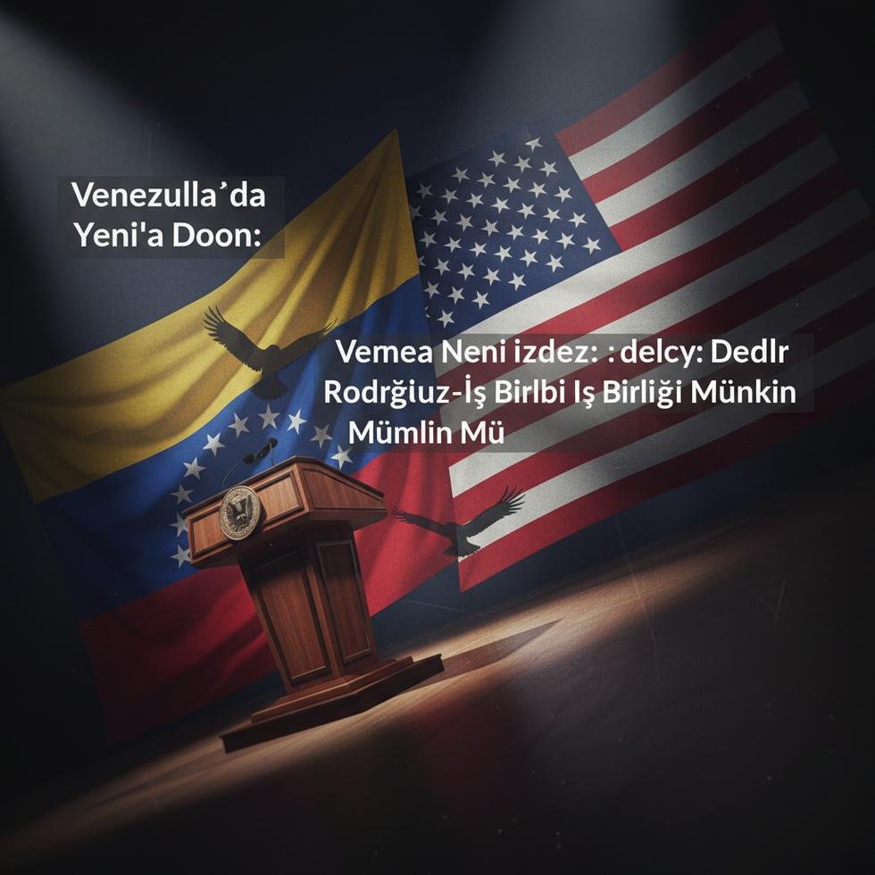 Venezuela lideri Delcy Rodríguez uluslararası bir toplantıda konuşuyor