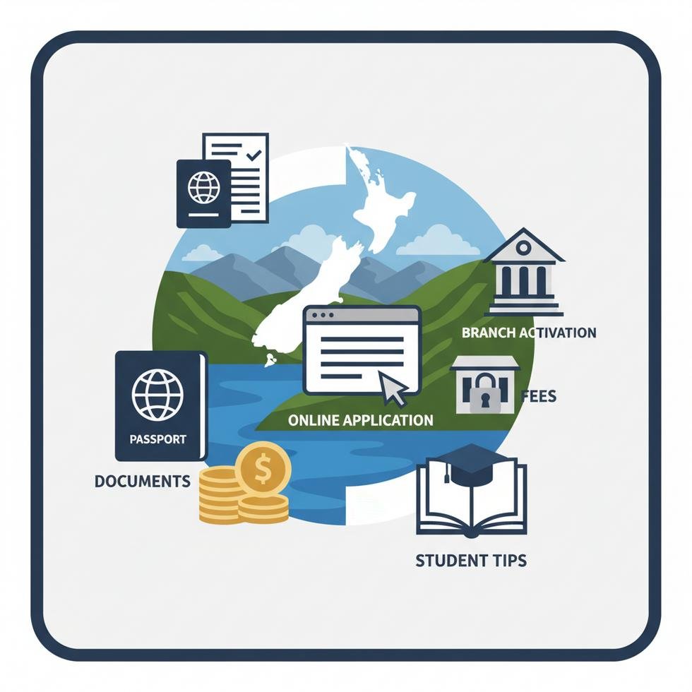 Yeni Zelanda’da banka hesabı açmak için belge ve başvuru süreci