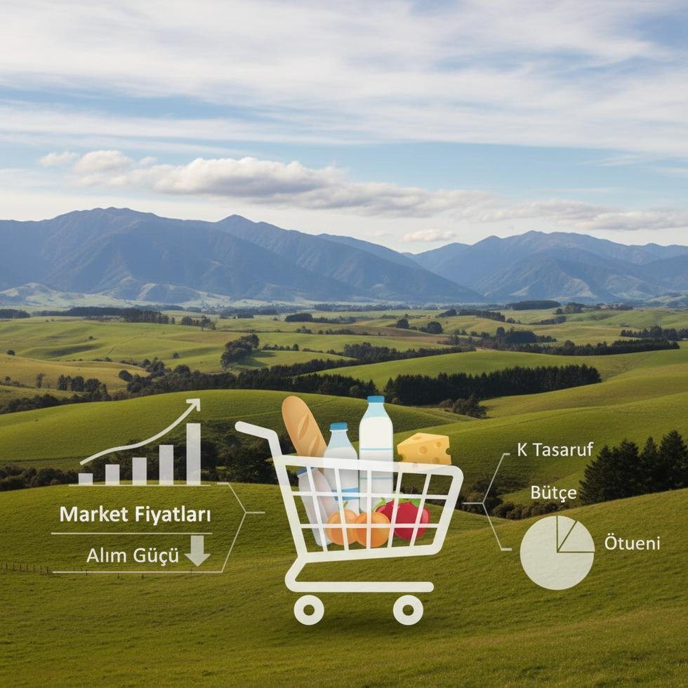 Yeni Zelanda market raflarında ürün fiyat etiketleri