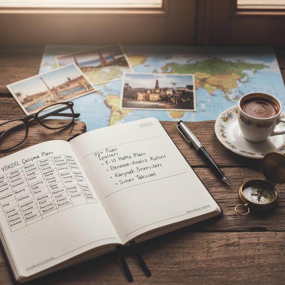 YÖKDİL çalışma planı ve haftalık program tablosu