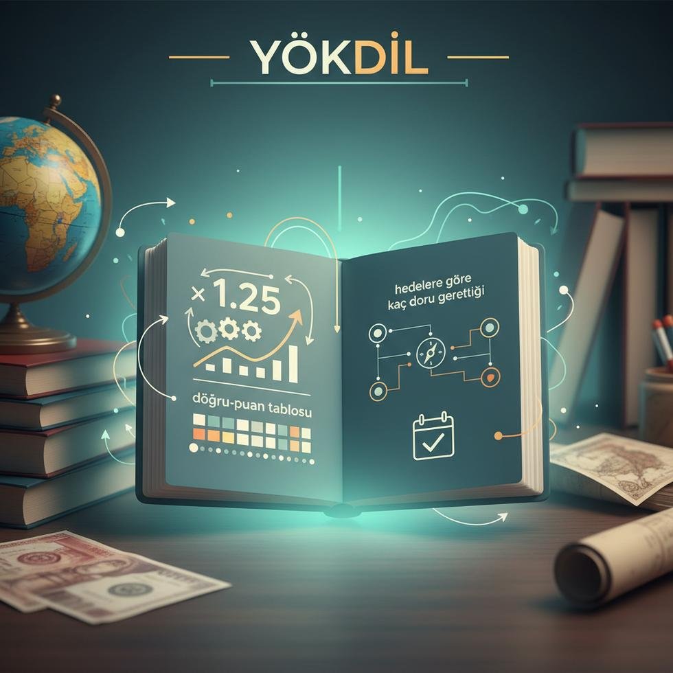 YÖKDİL puan hesaplama tablosu ve 1.25 kuralı açıklaması