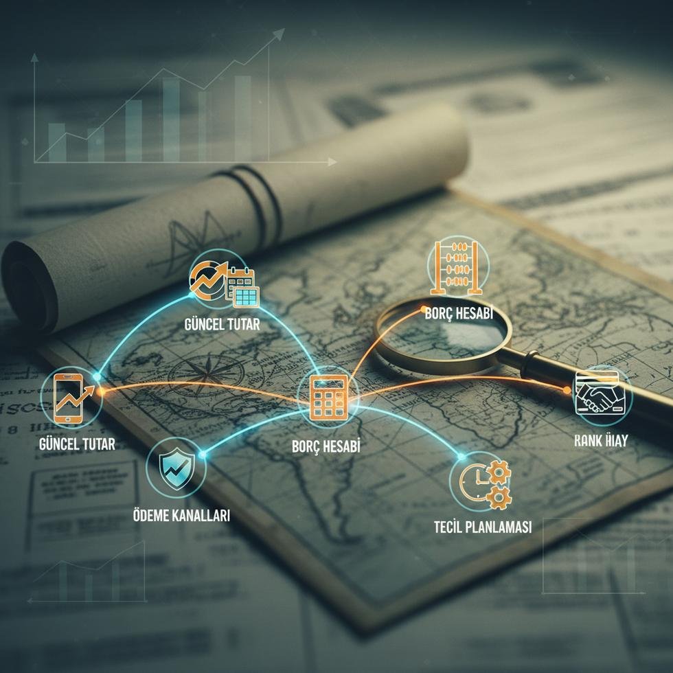 Yoklama kaçağı ve bakaya ek bedeli tabloları ve e-Devlet ekranı