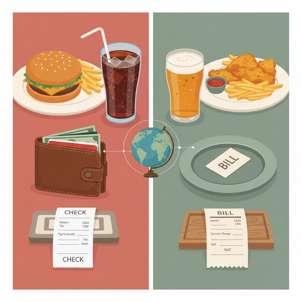 ABD ve Birleşik Krallık restoranlarında hesap isteme ve ödeme farklılıkları
