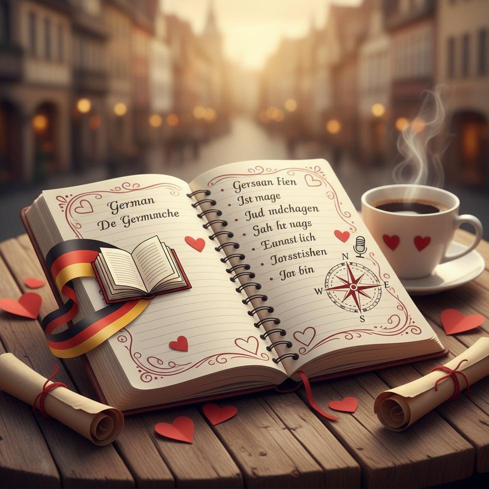 Almanca romantik aşk cümleleri rehberinin görseli