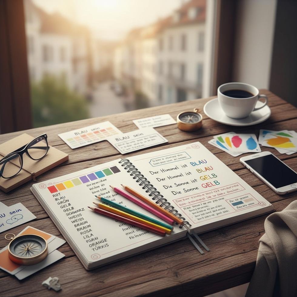 Almanca renk isimlerinin örneklerle anlatımı