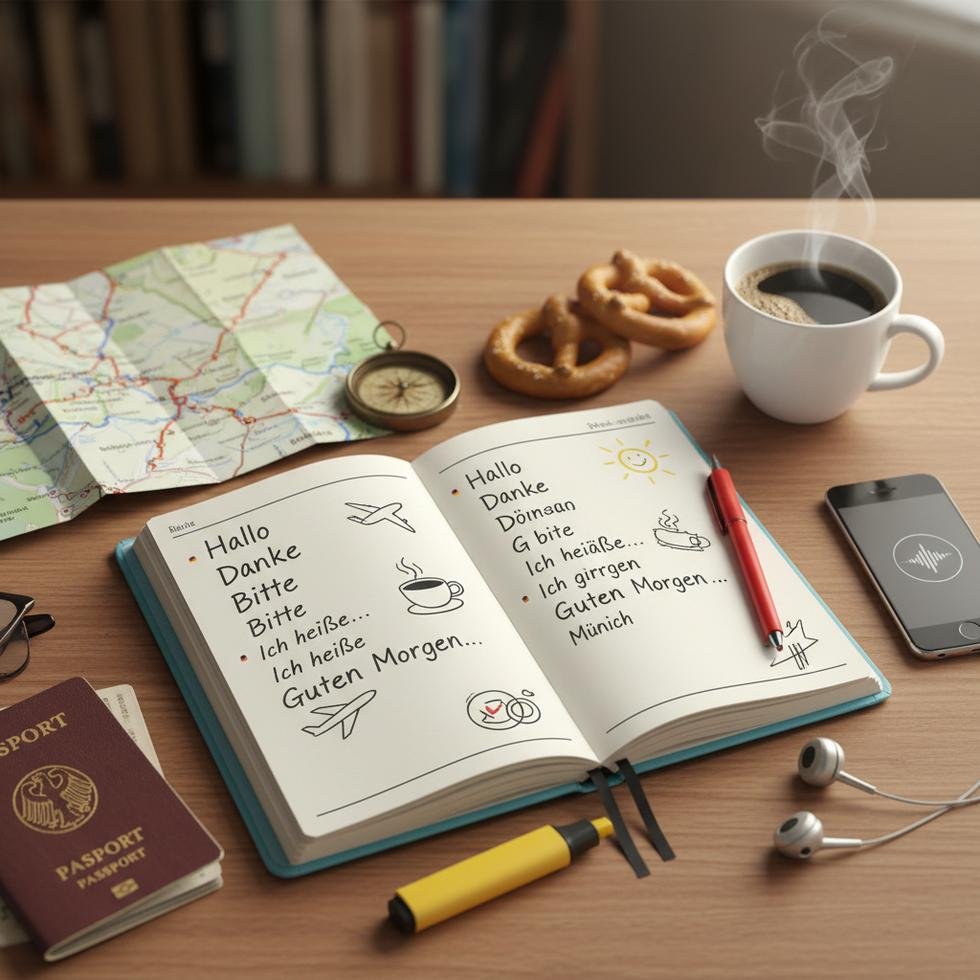 Almanca temel kelimeler ve Türkçe telaffuzları tablosu