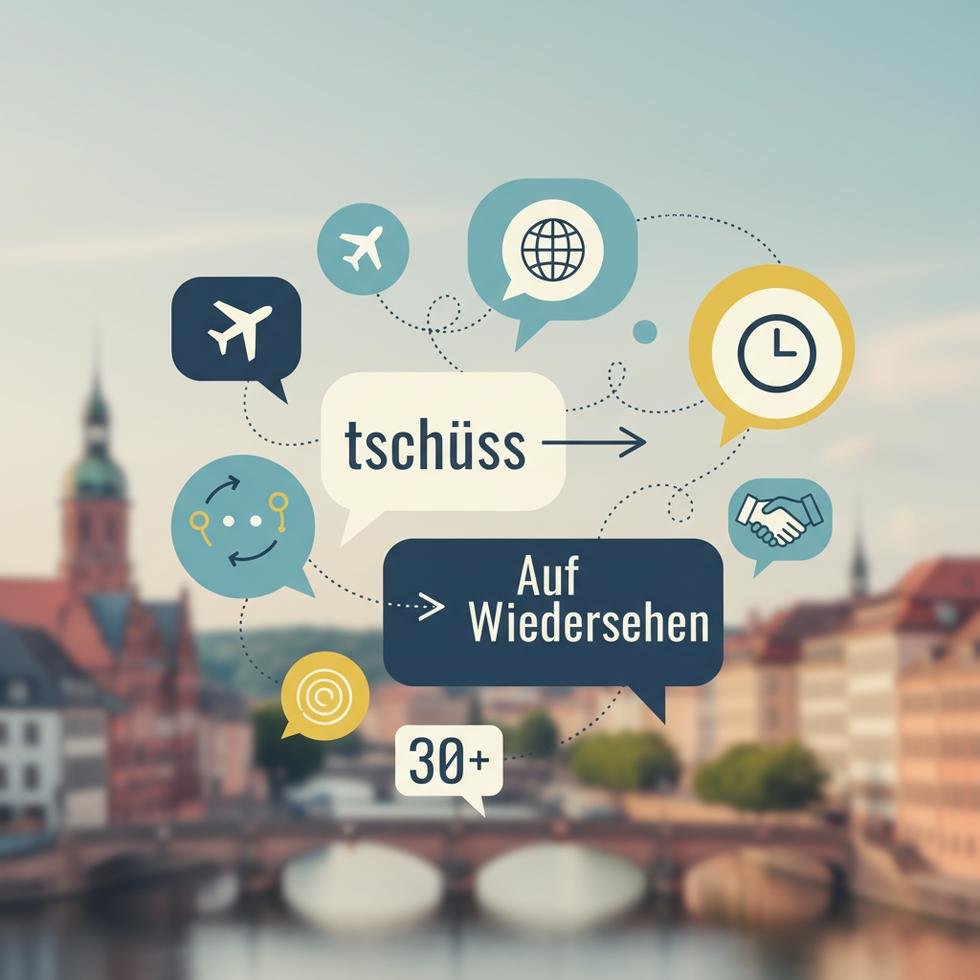 Almanca veda ifadeleri tablosu ve örnek cümleler