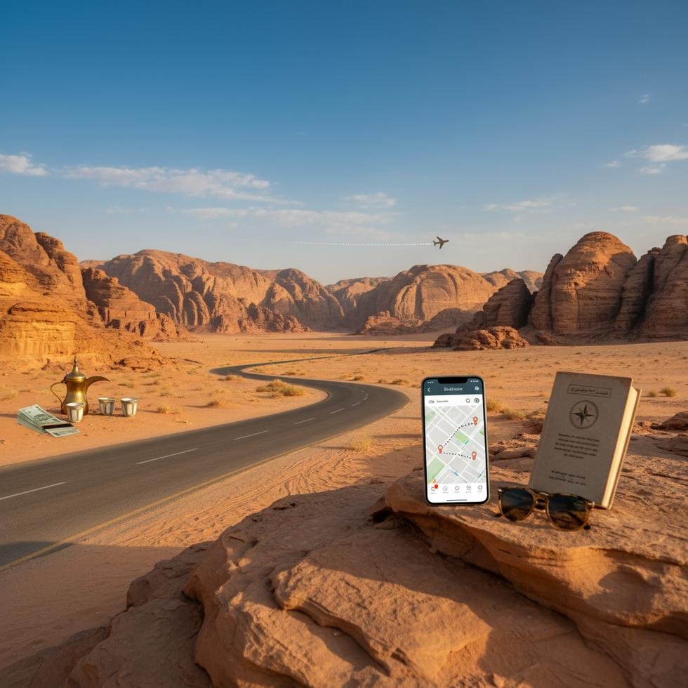 AlUla’da tarihi kaya oluşumları ve ayna kaplı Maraya binası