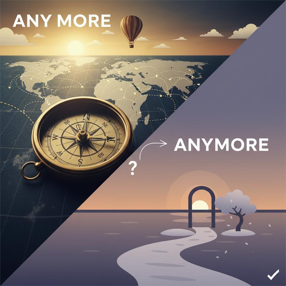 Any more ve anymore yazım farkları açıklaması