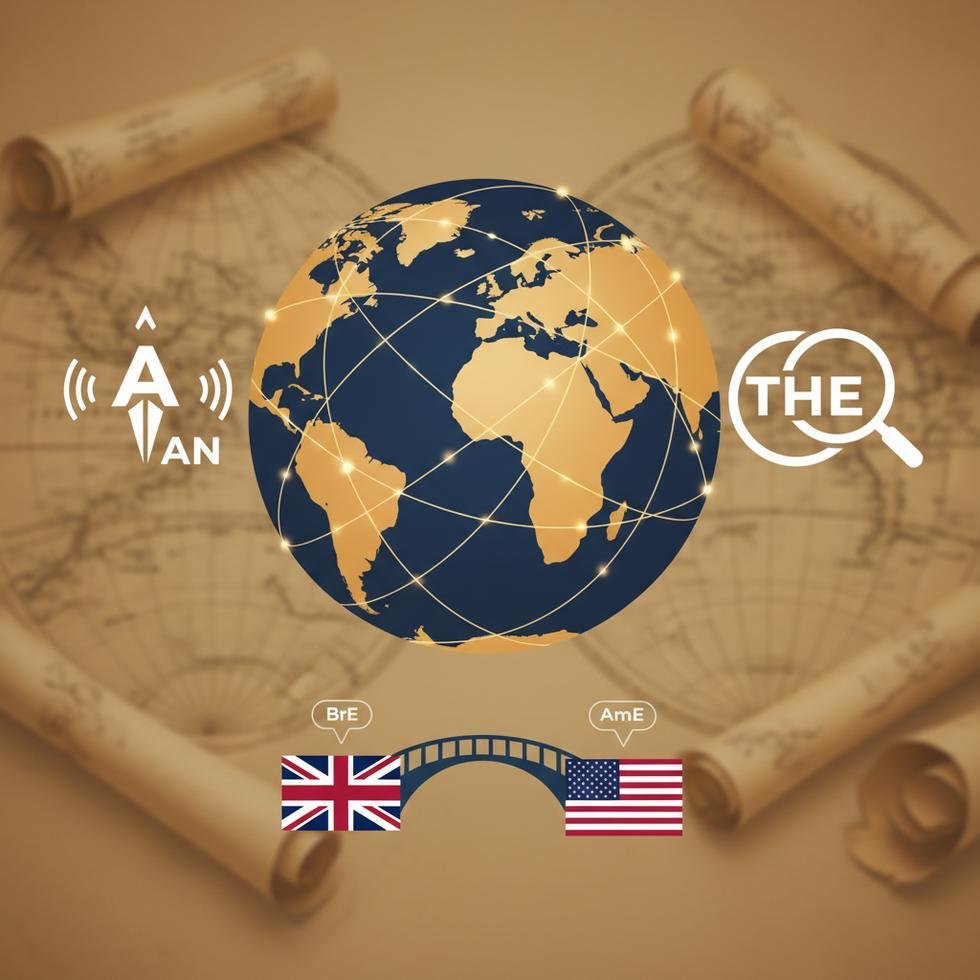 English articles kullanım kuralları ve farkları açıklayan grafik