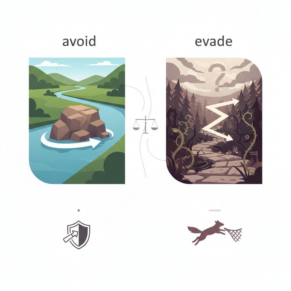 Avoid ve Evade kelimelerinin farkları ve doğru kullanımı