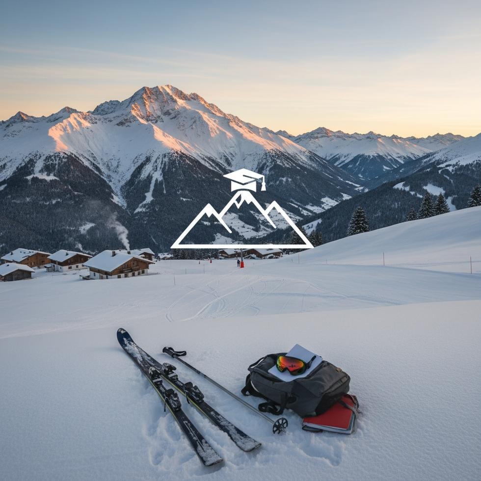 Avrupa kayak merkezlerinde instrüktör asistanlığı yapan genç işçi