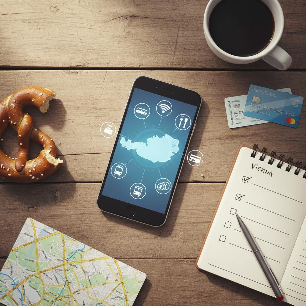 Avusturya'da günlük yaşam için dijital uygulamalar ekran görüntüleri