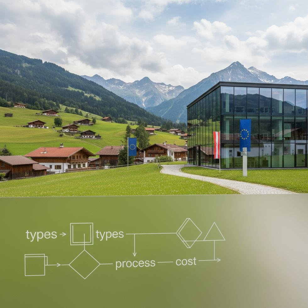 Avusturya’da şirket kurma sürecine dair görsel sunum