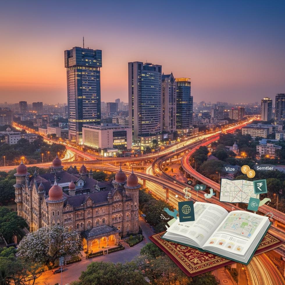 Bangalore şehrinin panoramik görünümü ve doğal park alanları