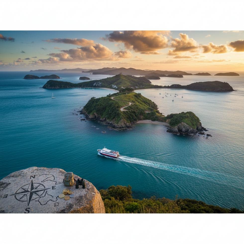 Bay of Islands koylarından deniz ve doğal manzaralar