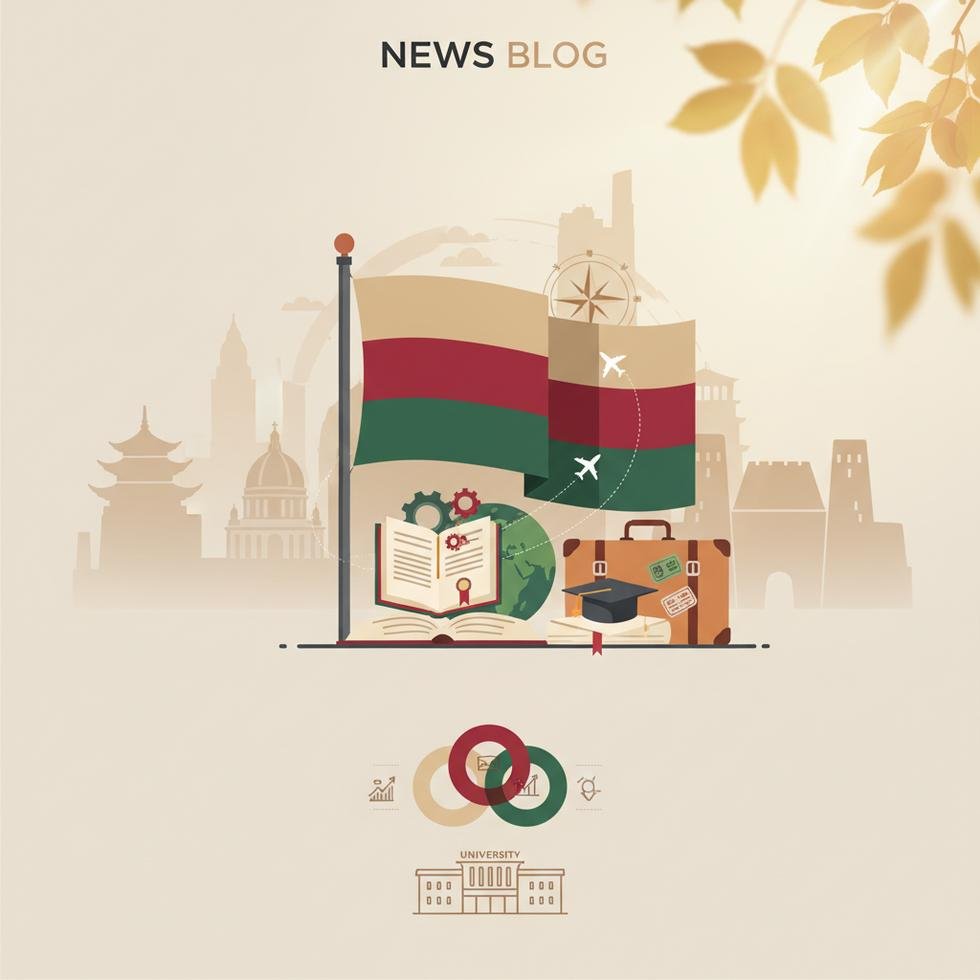 Beige, red ve green flag kavramlarının açıklaması ve yurt dışı eğitim planıyla ilgili grafik