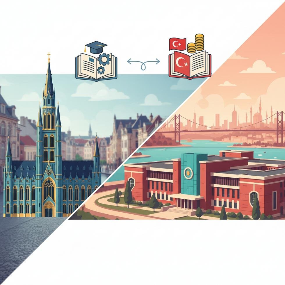 Belçika ve Türkiye üniversiteye giriş şartlarının karşılaştırılması