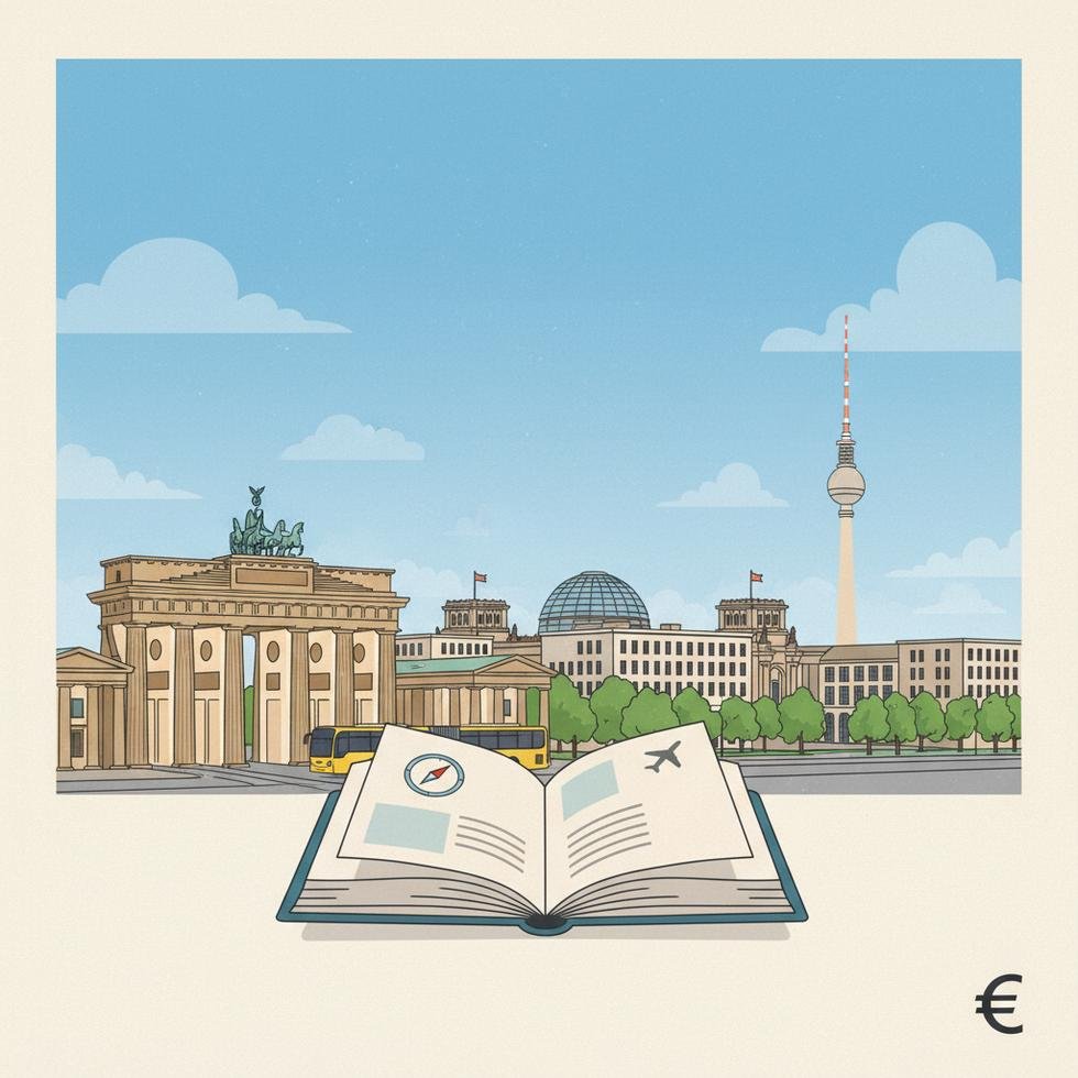 Berlin'de Brandenburg Kapısı önünde turistler