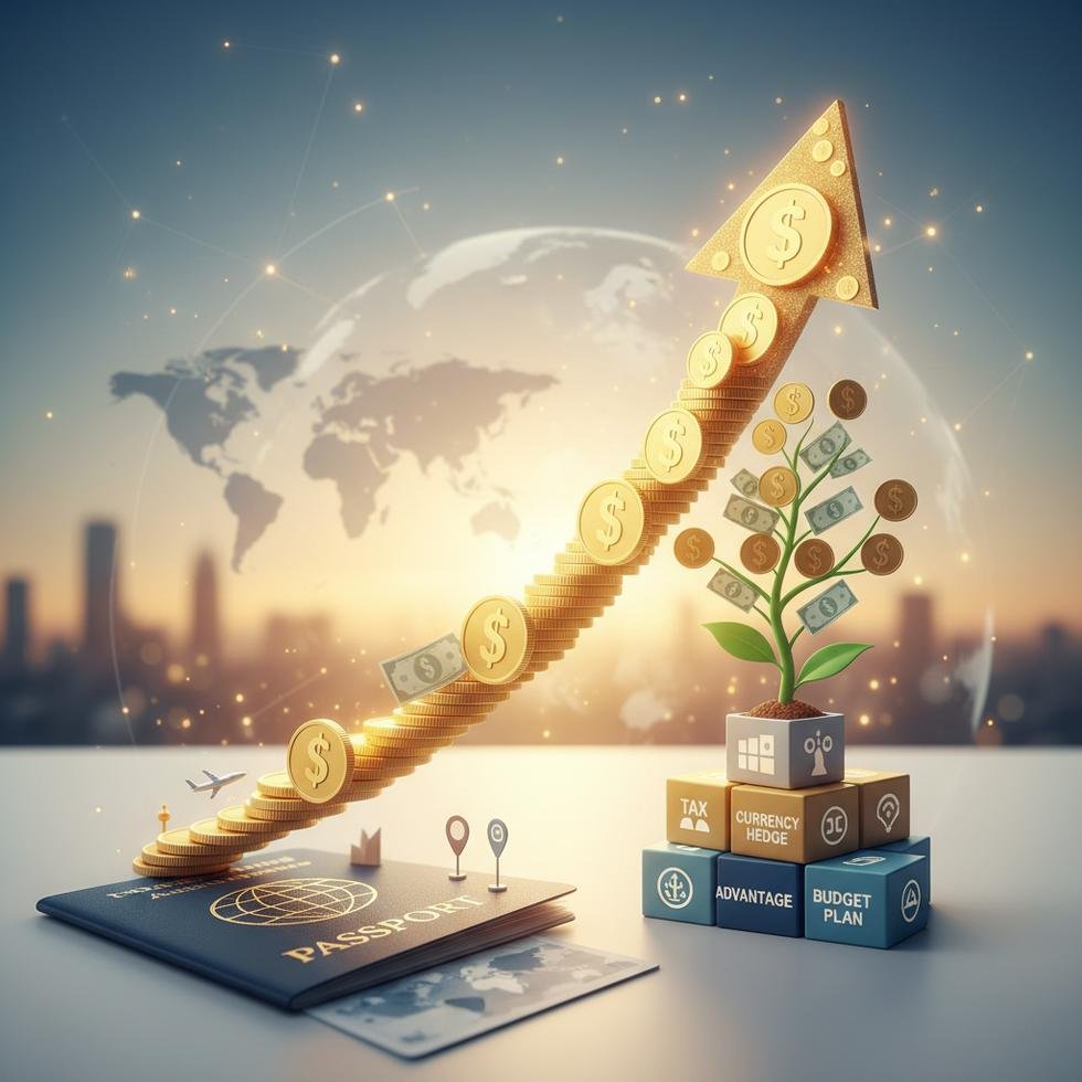 Bileşik faiz ve yurtdışı maaşı ile yatırım ve birikim grafiği