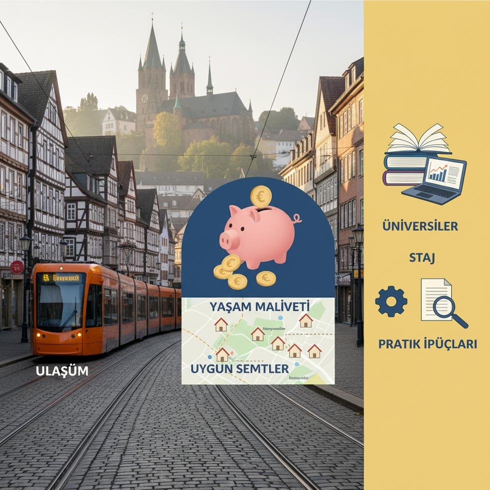 Braunschweig şehrinde öğrenci yaşamından bir görünüm