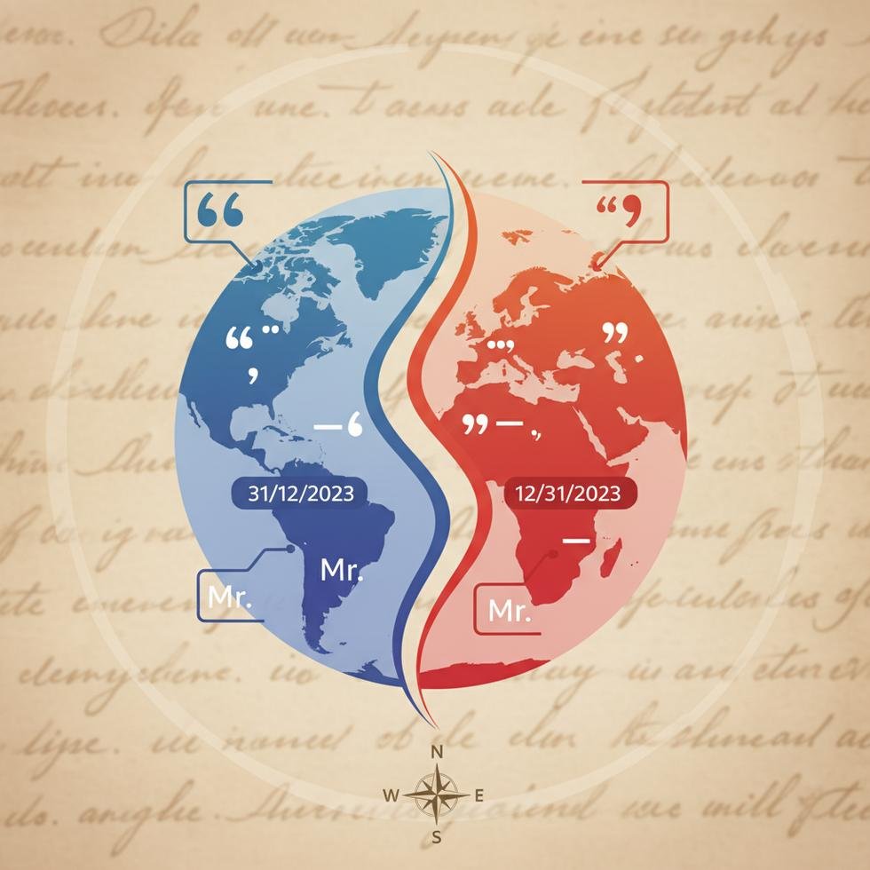 İngiliz ve Amerikan İngilizcesinde noktalama farkları rehberi görseli