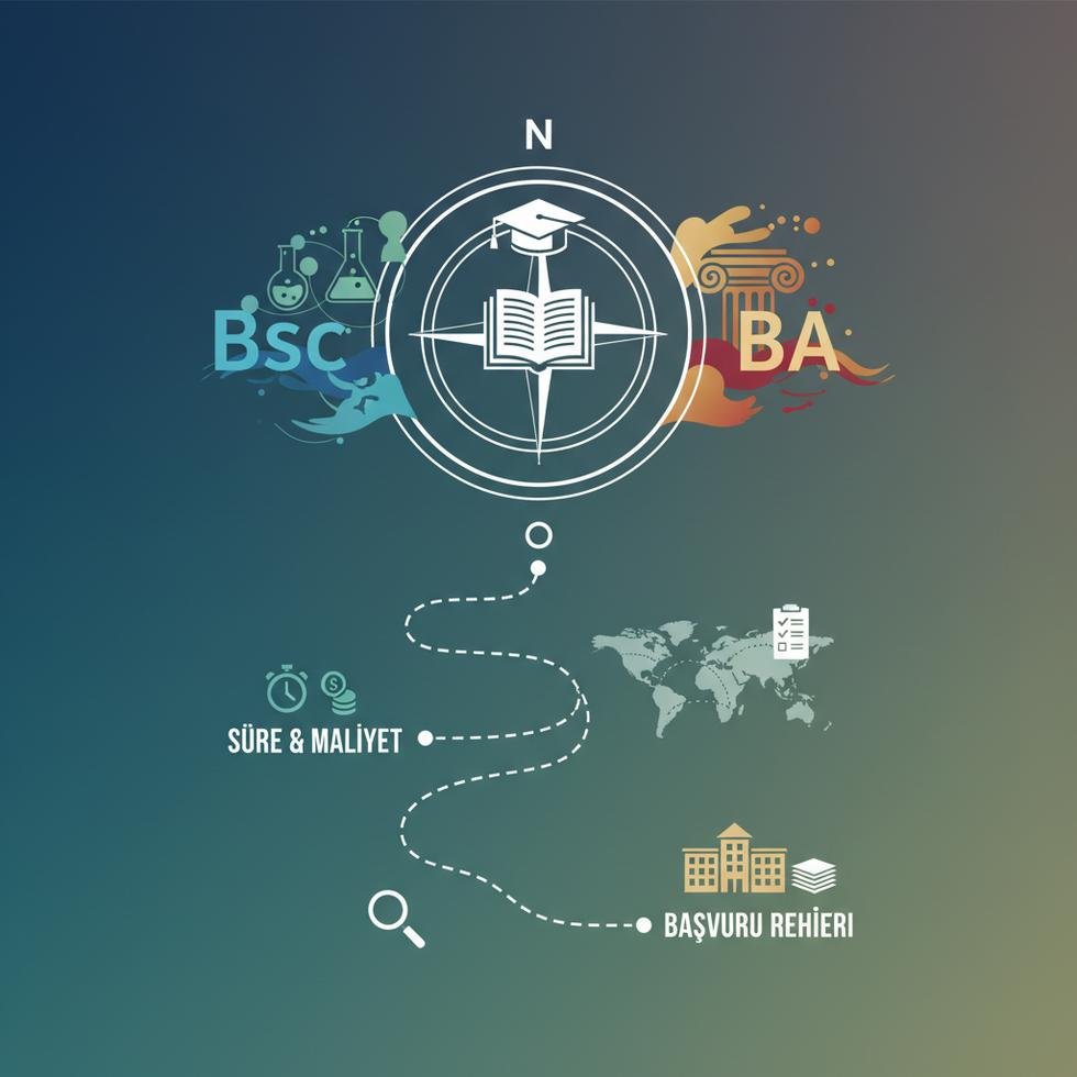 BSc lisans programını anlatan grafiksel tablo